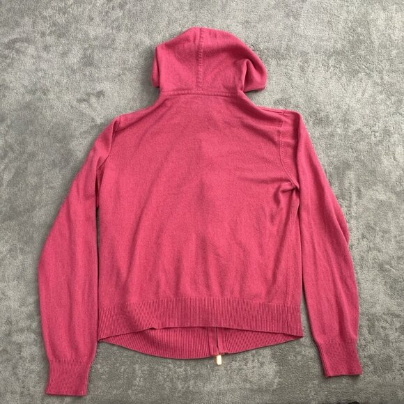 Lauren Ralph Lauren Jacket Women XS Pink Full Zip-Up Hoodie Knit Casual Preppy - Picture 10 of 11